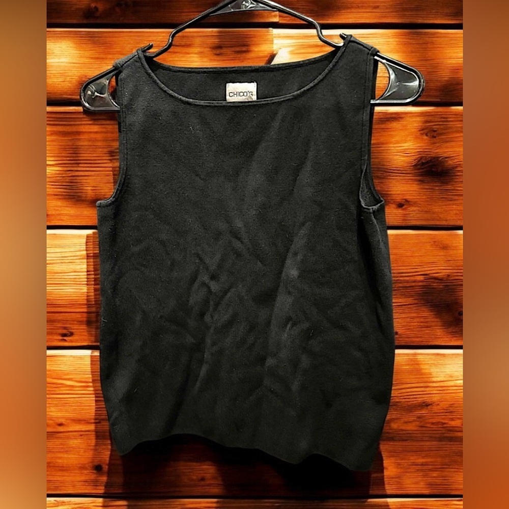 Chico's Black Sleeveless Top tank top size 0X